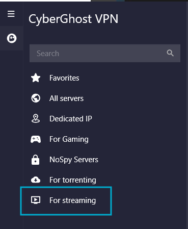 cyberghost vpn for streaming serveriai