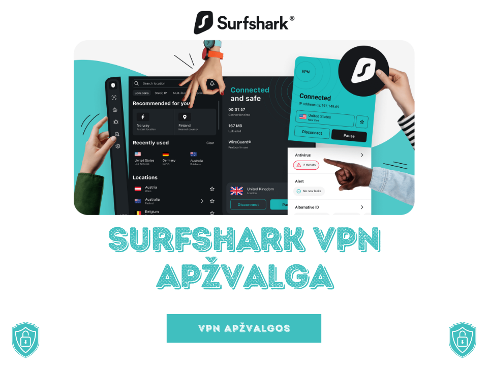 surfshark vpn apžvalga